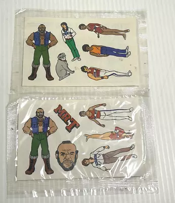 Lot Of 2 Sealed Vintage 1983 Mr T. Cereal Premium Sticker Sheets Quaker • $9.99