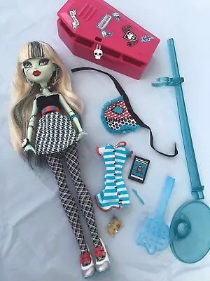 Monster High Frankie Stein Home Ick Classroom Doll Almost Complete • $86.32