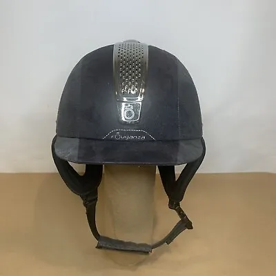 Fouganza C700 Strass Velvet Horse Riding Hat Helmet Crown Beaded 53cm 2087in • $39.95