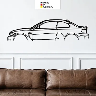 For BMW M1 E82 Metal Mural Wall Decoration Car Silhouette Metal Car Wall Art • £113.16