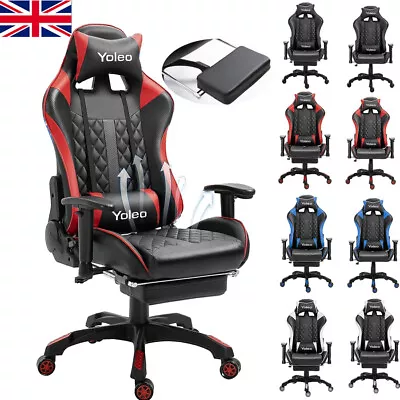 Luxury Executive Racing Gaming Office Chair Gas Lift Swivel Computer Desk Chairs • £77.99