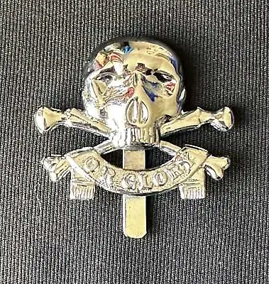 British Army Queens Royal Lancers Cap 17th 21st Badge Motto Skull Crossbones • £14.99