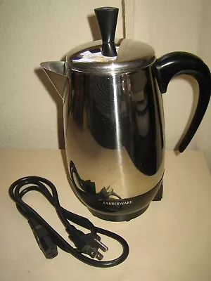 Farberware 8 Cup Electric Percolator Coffee Pot FCP280 Superfast Fully Automatic • $22.99