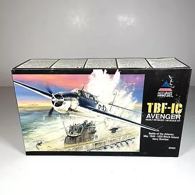 TBF-1C Avenger Model Kit Accurate Miniatures 1:48 Scale Navy Bomber - NEW!!! • $44.99