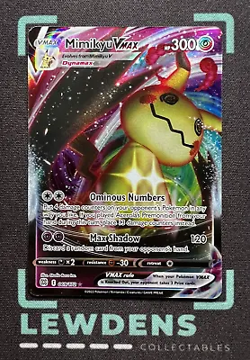 Mimikyu VMAX - 069/172 - Ultra Rare - SWSH Brilliant Stars - Pokemon TCG Card • $7.95