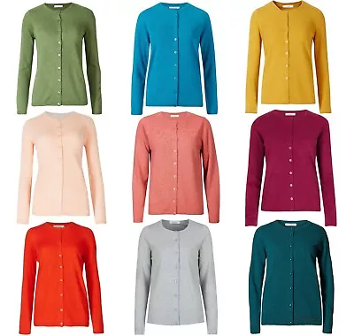 £8.09 • Buy New Womens Button Cardigan Ex Marks & Spencer Soft Knit M&S Cashmilon Cardie Top