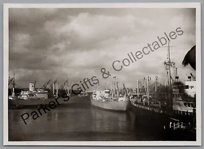 Ships Boats Montevideo Dock Uruguay Vintage C1960s Photo Maritime Nautical • $6.32