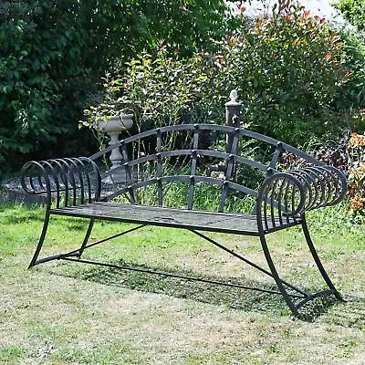 £487.69 • Buy “Hampton Bridge” Wrought Iron Chaise Garden Bench