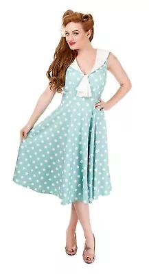 Banned Apparel Rival Size 10 Vintage Style Tea Dress In Mint BNWT • $24.66