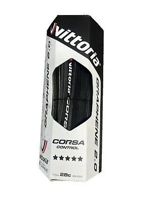 Vittoria Corsa Control 700x28C G 2.0 Folding Clincher Tire Black • $45