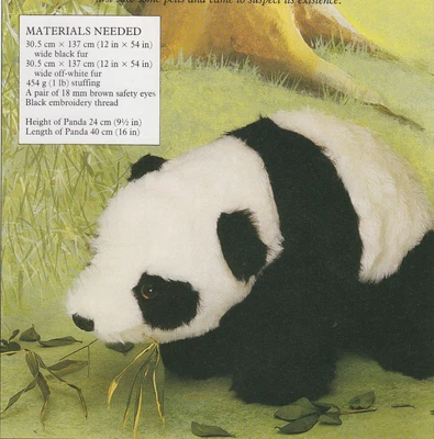 £1.25 • Buy Cute Panda~toy Sewing Pattern + Enlarged Templates