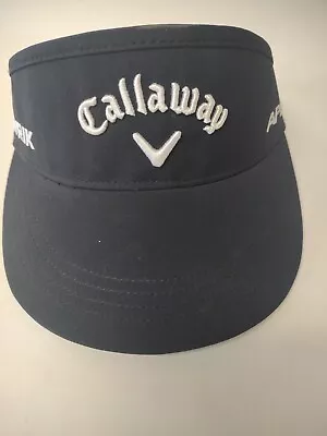 Callaway Tour Authentic High Crown Visor Golf Adjustable Mavrik Black Cap Hat • $20.70