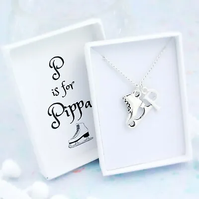 £11.49 • Buy Ice Skate Necklace, Personalised Gift, Childrens Jewellery, Girls Ice Skating
