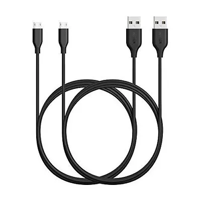 $49.46 • Buy Anker [2-Pack] PowerLine Micro USB (6ft) - Durable Charging Cable For Samsung LG