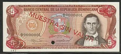 Dominican Republic 5 Pesos Oro 1985 Specimen Unc • $25