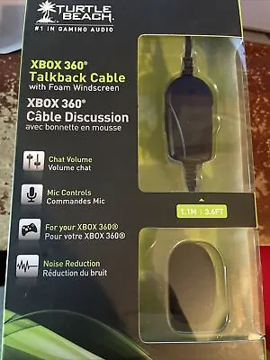 Turtle Beach Xbox 360 Talkback Cable Mic With Foam Windscreen BRAND NEW SEALED • $10