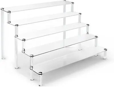 5 Tier Acrylic Stands For Display Clear Display Stand Risers Shelf For Cupcakes • $28.99