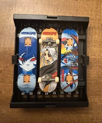 Tech Deck Hook Ups SkateBoard Rare Fingerboard Vintage Rare 3 Lot & Display Case • $39.99