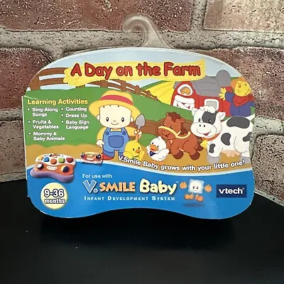 V. Smile Baby System Vtech A Day On The Farm Game Cartridge Infant Learning B:29 • $8.48