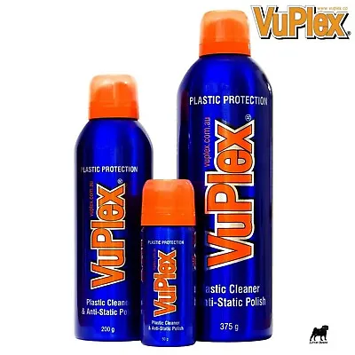 VuPlex Anti-Static Plastic Glass Spray Cleaner & Polish Caravans Cars Boats • £14.45