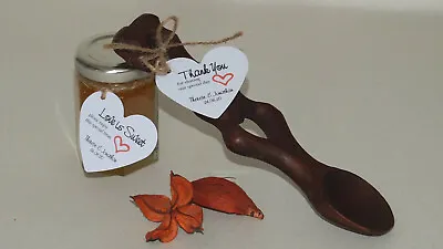 £1.25 • Buy Personalised HEART SHAPE Wedding Favour Tags /Thank You/Love Is Sweet/WHITE CARD