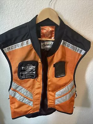 Icon Motorsports Vest Reflective Safety Mil Spec Orange Motorcycle Regular Size • $27.20