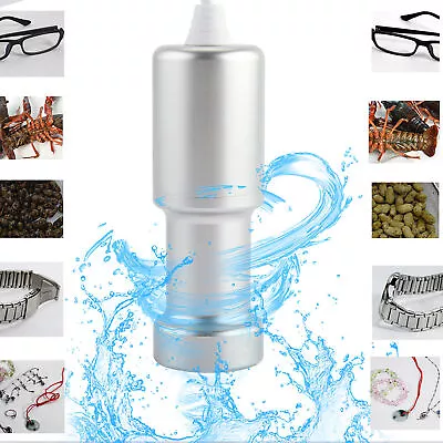 Portable Ultrasonic Fruits Eyeglass Cleaner Necklace Jewelry Cleaning YA • $45.87