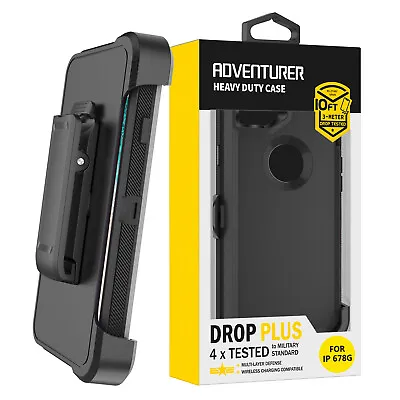Adventurer Heavy Duty Case Belt Clip Cover For IPhone 6 7 8 Plus SE 2020 2022🔥 • £11.95
