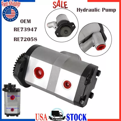 RE73947 Hydraulic Gear Pump For John Deere Tractor 415 5603 5605 5615 5705 US • $348.87