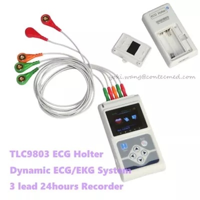 24 Hours ECG Holter Dynamic Analyzer Recorder USB PC Software TCL9803 Pacemaker • £266