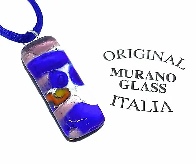 Glass Pendant Handmade Murano Glass Pendant Murano Glass Jewellery 3cm X 1cm • £7.95