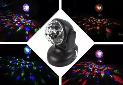 Beam Moving Head LED Lighting RGB Disco KTV Club Stage Light Mini Party Lighting • $39.68