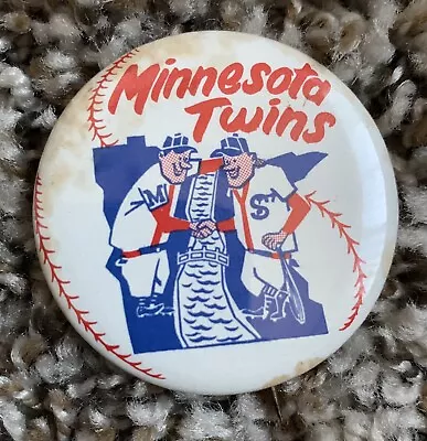 Rare Vintage 1965 Minnesota Twins Baseball MLB Button Pin Back Minnie Paul • $19.94