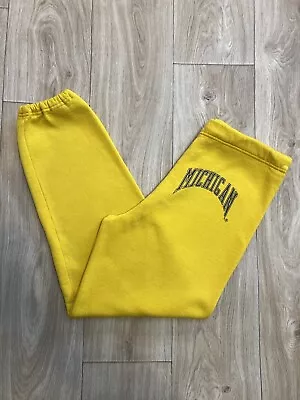 Vintage 80s Michigan Wolverines Russell Athletic Sweatpants Made In USA Large • $59.98