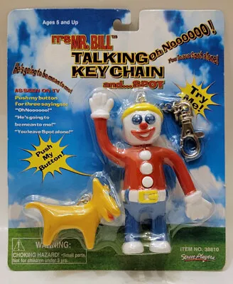 Vintage It's Mr. Bill Talking Key Chain And Spot 1998 • $28.99