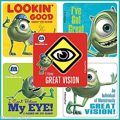 Monsters Inc Stickers X 5 - Birthday Party Favours Favors Optometrist Rewards • $1.91