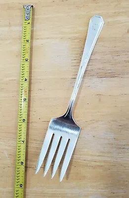 Wm Rogers Vtg 1923 Mayfair 🎪 Pattern  Silverplated Serving / Cold Meat 🥩 Fork  • $8.99