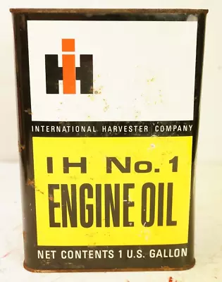 Full Unopened Vintage IH No. 1 Engine Oil International Harvester Farmall Metal • $200