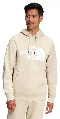 The North Face Half Dome Pullover Hoodie For Men - Gravel/TNF White L • $39.99