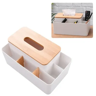 $22.90 • Buy Desk Office Crafts Divided Box Storage Cabinet Organiser Desktop Pen Basket Rack