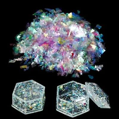 Irregular Aurora Paper Sequin Flakes For Epoxy Resin Mold Filler Crafts Nail Art • $9.66