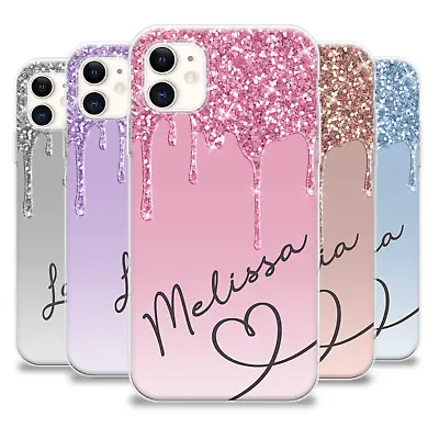 Personalised Case For IPhone Custom Heart With Name Silicone Phone Back Cover • £6.29