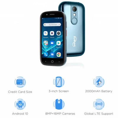 $208.99 • Buy 3  4G LTE Unihertz Mini Smartphone Android 10.0 NFC Cell Phone Mobile Dual SIM