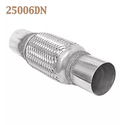 2.5  (2 1/2 ) X 6  X 10  Flex Pipe Exhaust Coupling Quality Stainless Heavy Duty • $19.30