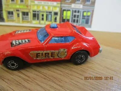 VINTAGE MATCHBOX LESNEY 1978 Superfast Red Fire Chief Car # 64~MADE IN ENGLAND! • $5.99