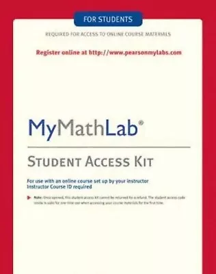 MyMathLab: Student Access Kit (2006 3rd Edition) Unused - Pearson • $15.88