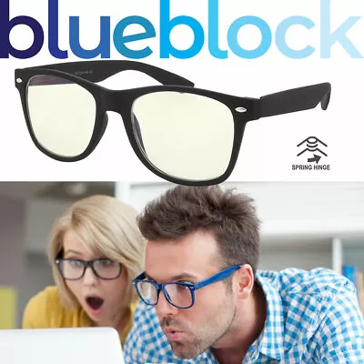 $9.95 • Buy Computer Glasses Blue Light Blocking Gaming Glasses Spring Hinge Anti Blue Light