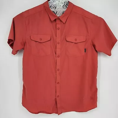 Columbia Shirt Mens XXL Vented Pink Fishing Omni Wick Button Up 2XL Short Sleeve • $14.95