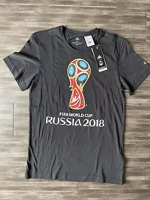 FIFA World Cup Russia 2018 Shirt Womans Small Adidas Short Sleeve Graphic Soccer • $18