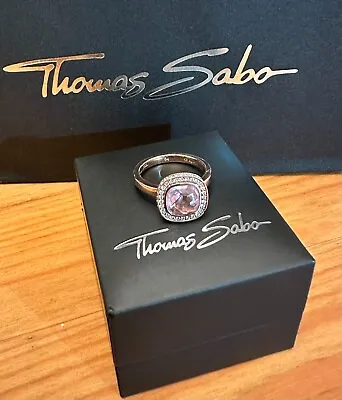 Ring Thomas Sabo Rose Gold Plated Over 925 Sterling Silver Size 54 New  • $202.14